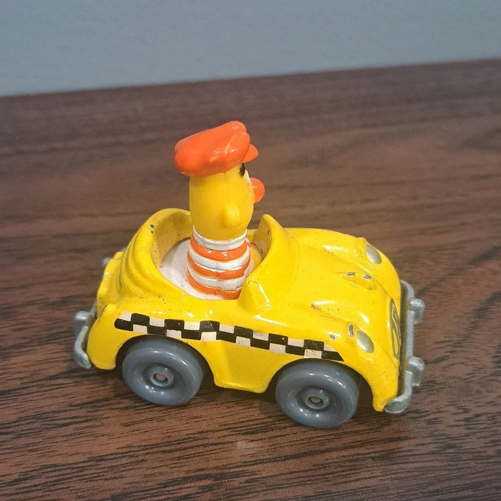 VTG 1983 Playskool Sesame Street Bert Taxi Cab‎ Diecast Car Muppets Toy Retro